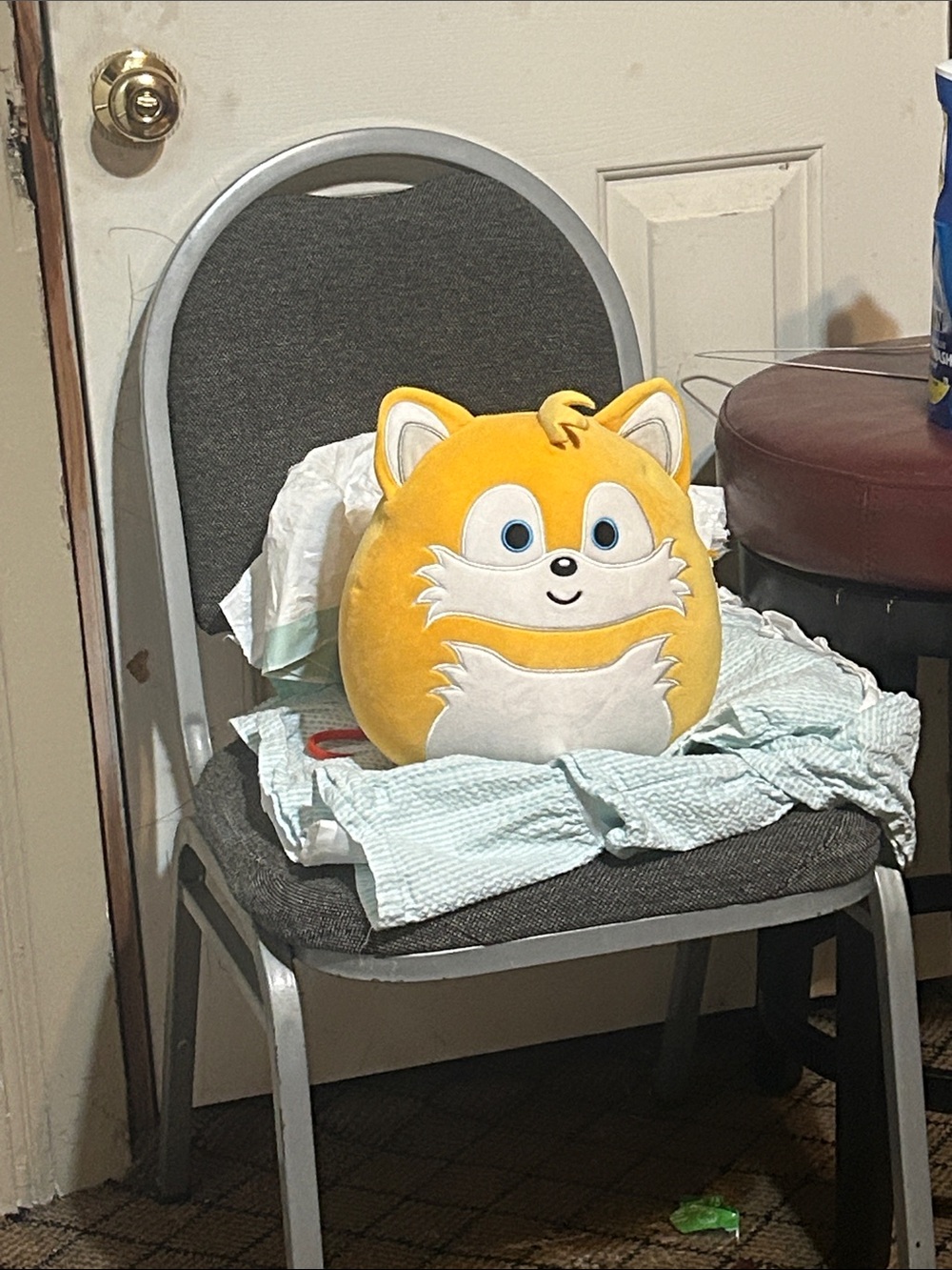 Squishmallows Yellow Fox Plush Accent Pillow